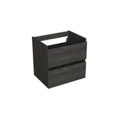 Wastafelonderkast Lumiere Zwart Eiken - 60x45x58cm