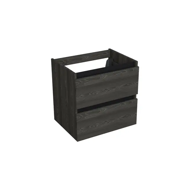 Wastafelonderkast Lumiere Zwart Eiken - 60x45x58cm