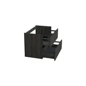 Wastafelonderkast Lumiere Zwart Eiken - 80x45x58cm