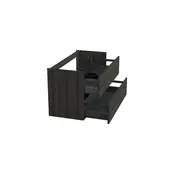 Wastafelonderkast Lumiere Zwart Eiken - 100x45x58cm