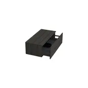 Badkamermeubel met Topblad Lumiere Zwart Eiken 100cm MDF 1 sofclose lade