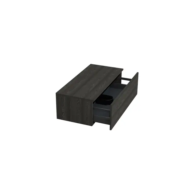 Badkamermeubel met Topblad Lumiere Zwart Eiken 100cm MDF 1 sofclose lade