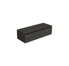 Badkamermeubel met Topblad Lumiere Zwart Eiken 120cm MDF 1 sofclose lade