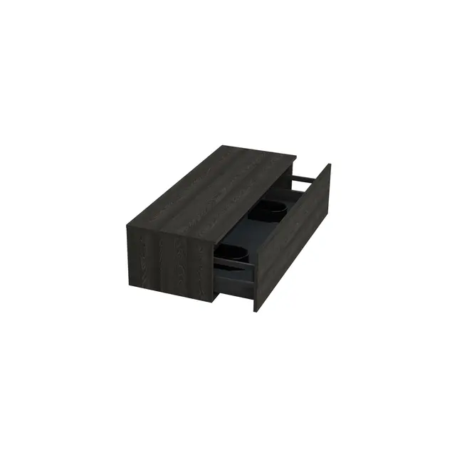 Badkamermeubel met Topblad Lumiere Zwart Eiken 120cm MDF 1 sofclose lade