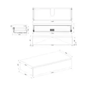 Badkamermeubel met Topblad Uludag Rustiek Eiken 120cm MDF 1 sofclose lade