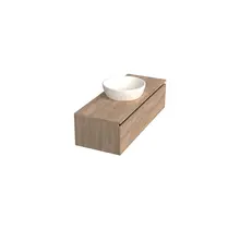 Badkamermeubel met Topblad Uludag Rustiek Eiken 120cm MDF 1 sofclose lade