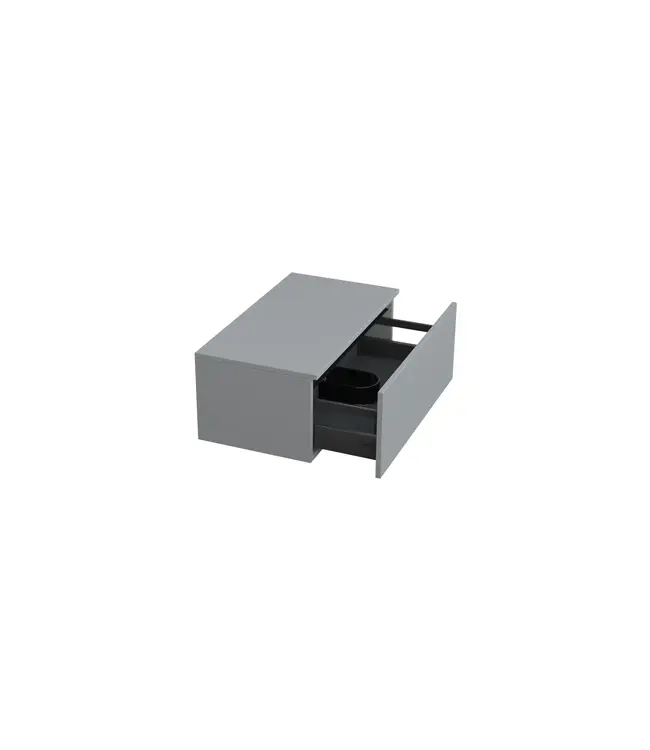 Badkamermeubel met Topblad Lumuiere Mat Grijs 80cm MDF 1 sofclose lade