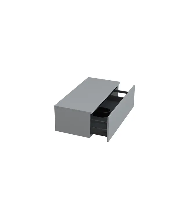Badkamermeubel met Topblad Lumuiere Mat Grijs 100cm MDF 1 sofclose lade