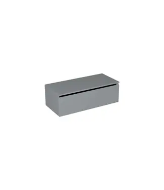 DutchLine Badkamermeubel met Topblad Lumuiere Mat Grijs 100cm MDF 1 sofclose lade