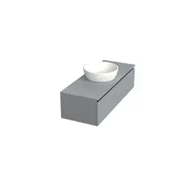 Badkamermeubel met Topblad Lumuiere Mat Grijs 120cm MDF 1 sofclose lade