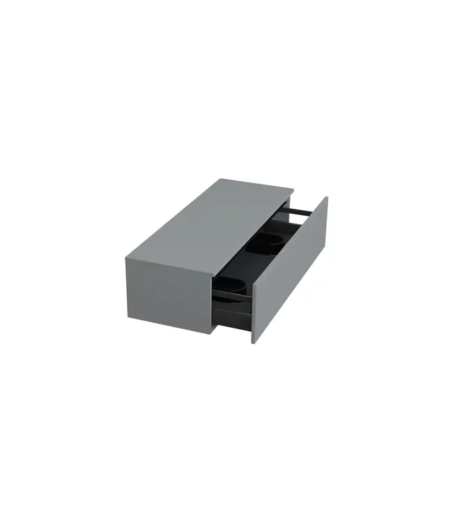 Badkamermeubel met Topblad Lumuiere Mat Grijs 120cm MDF 1 sofclose lade