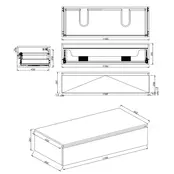 Badkamermeubel met Topblad Lumuiere Mat Grijs 120cm MDF 1 sofclose lade