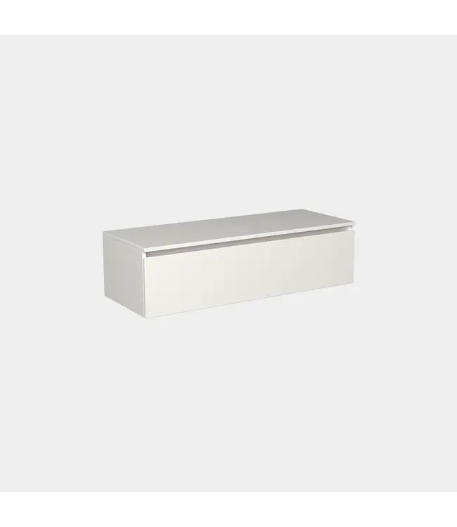 Badkamermeubel met Topblad Lepor Mat Wit 120cm MDF 1 sofclose lade