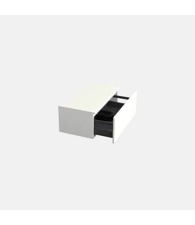 Badkamermeubel met Topblad Lepor Glans Wit 80cm MDF 1 sofclose lade