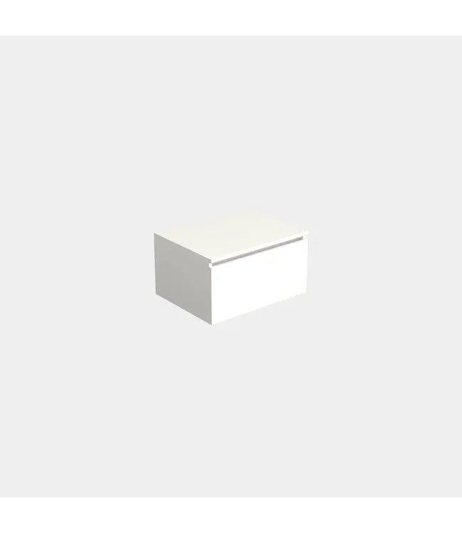 Badkamermeubel met Topblad Lepor Glans Wit 60cm MDF 1 sofclose lade