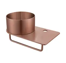 Fontein Planchet met waskom Carina Geborsteld Koper 36x21x16cm - Zonder Kraangat