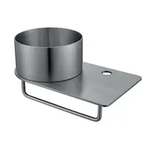 Fontein Planchet met waskom Carina Gunmetal 36x21x16cm - Met Kraangat