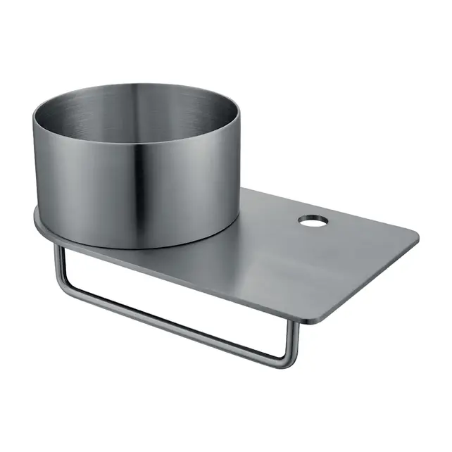 Fontein Planchet met waskom Carina Gunmetal 36x21x16cm - Met Kraangat