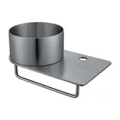 Fontein Planchet met waskom Carina Gunmetal 36x21x16cm - Zonder Kraangat