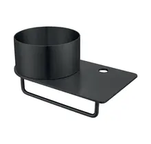 Fontein Planchet met waskom Carina Mat Zwart 36x21x16cm met kraangat