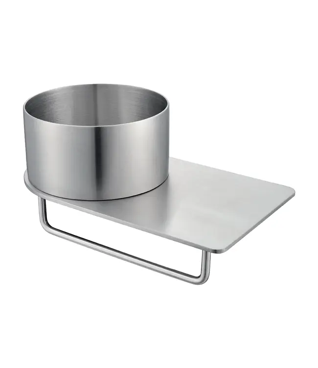 Fontein Planchet met waskom Carina RVS 36x21x16cm met kraangat