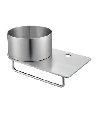 DutchLine Fontein Planchet met waskom Carina RVS 36x21x16cm met kraangat