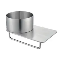 Fontein Planchet met waskom Carina RVS 36x21x16cm zonder kraangat