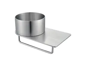 Fontein Planchet met waskom Carina RVS 36x21x16cm zonder kraangat