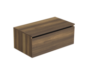 Badkamermeubel met Topblad Hamilton Walnoot 80cm MDF 1 sofclose lade