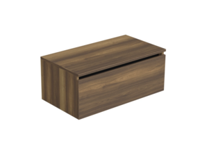 Badkamermeubel met Topblad Hamilton Walnoot 80cm MDF 1 sofclose lade