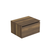 Badkamermeubel met Topblad Hamilton Walnoot 60cm MDF 1 sofclose lade