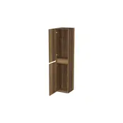 Badkamerkast Hamilton Walnoot 160x35x35cm MDF 2 Deuren Softclose Greeploos
