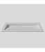Wastafel 140x47x1cm Mat Wit Enkel Silk Solid Surface zonder kraangaten