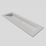 SANI-SUPPLY Wastafel 140x47x1cm Mat Wit Enkel Silk Solid Surface zonder kraangaten