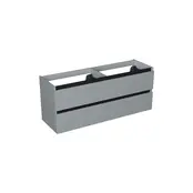 Wastafelonderkast Lumiere Mat Grijs 4-lades - 160x45x58cm - 2-uitsparingen