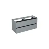 Wastafelonderkast Lumiere Mat Grijs 4-lades - 120x45x58cm - 2-uitsparingen