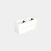 Wastafelonderkast Lepor Mat Wit 4-lades - 120x45x58cm - 2-uitsparingen