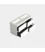 Wastafelonderkast Lepor Mat Wit 4-lades - 120x45x58cm - 2-uitsparingen