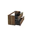 Wastafelonderkast Hamilton Walnoot 2-lades - 120x45x58cm - 2-uitsparingen
