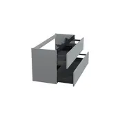 Wastafelonderkast Lumiere Mat Grijs Rechts - 120x45x58cm