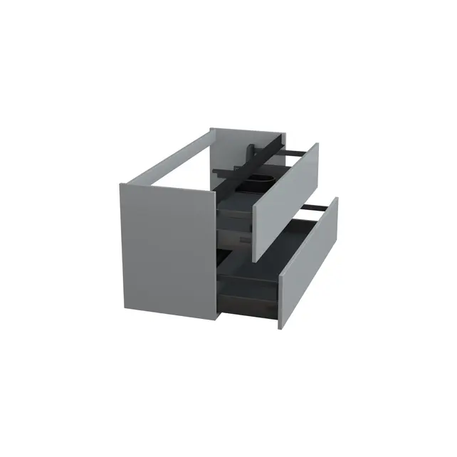 Wastafelonderkast Lumiere Mat Grijs Rechts - 120x45x58cm