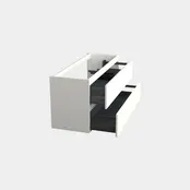 Wastafelonderkast Lepor Mat Wit Rechts - 120x45x58cm