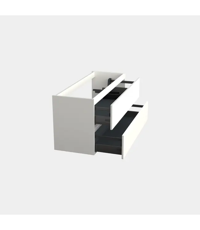 Wastafelonderkast Lepor Mat Wit Rechts - 120x45x58cm