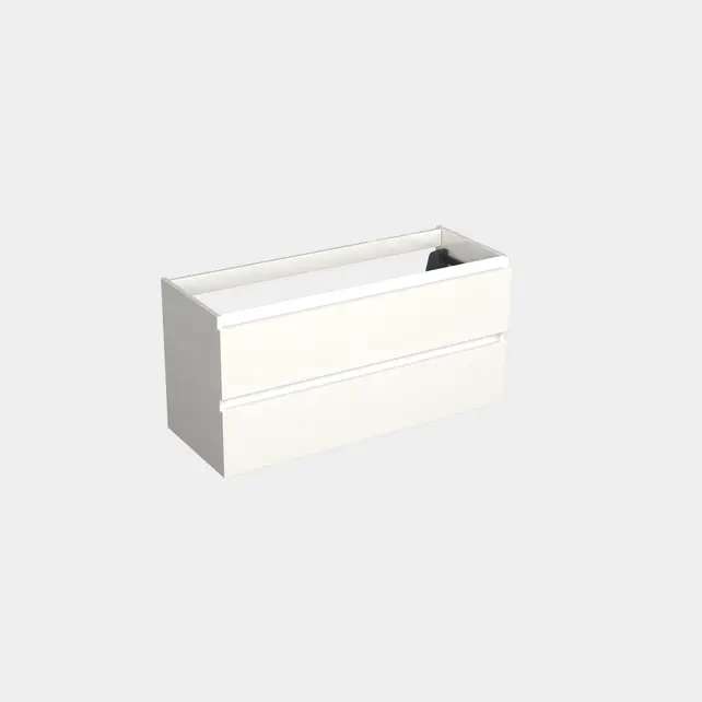 Wastafelonderkast Lepor Mat Wit Rechts - 120x45x58cm