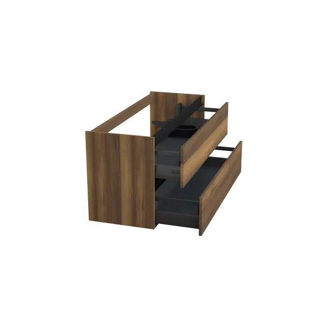 Wastafelonderkast Hamilton Walnoot Rechts - 120x45x58cm