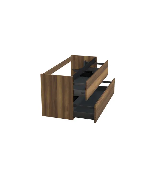 Wastafelonderkast Hamilton Walnoot Rechts - 120x45x58cm