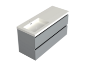 Wastafelonderkast Lumiere Mat Grijs Links - 120x45x58cm