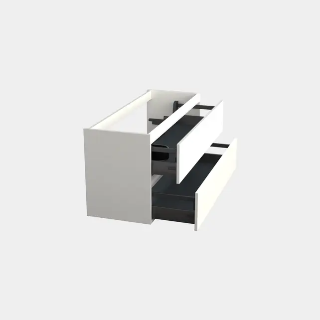 Wastafelonderkast Lepor Mat Wit Links - 120x45x58cm