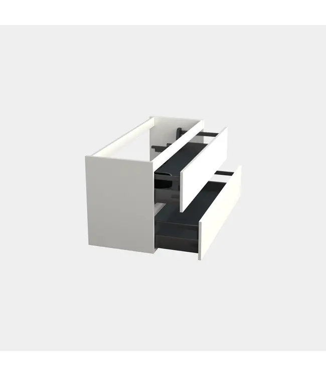 Wastafelonderkast Lepor Glans Wit Links - 120x45x58cm