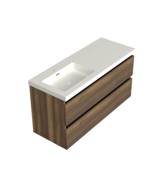 DutchLine Wastafelonderkast Hamilton Walnoot Links - 120x45x58cm